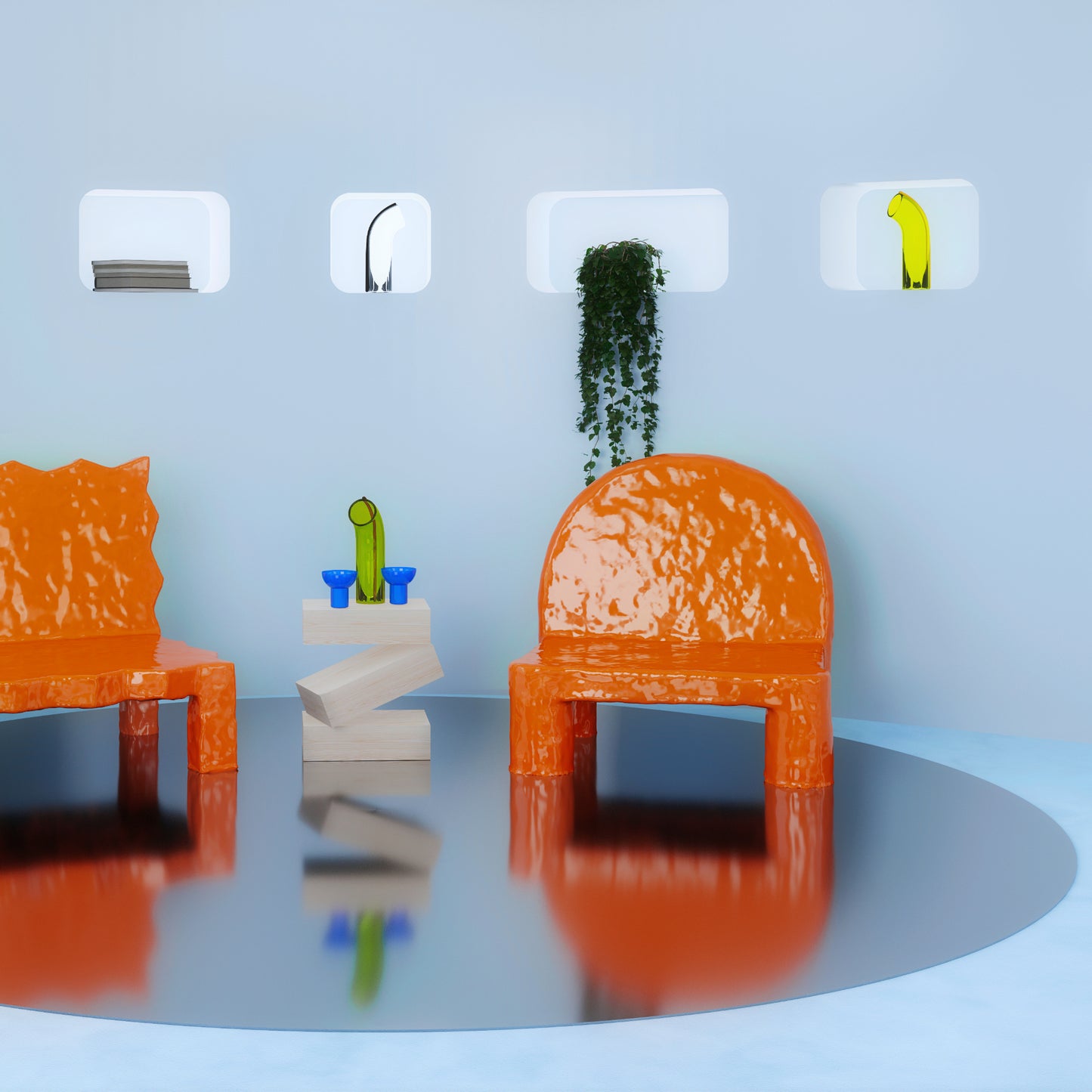 EXTRA Sessel | Softsolid Orange