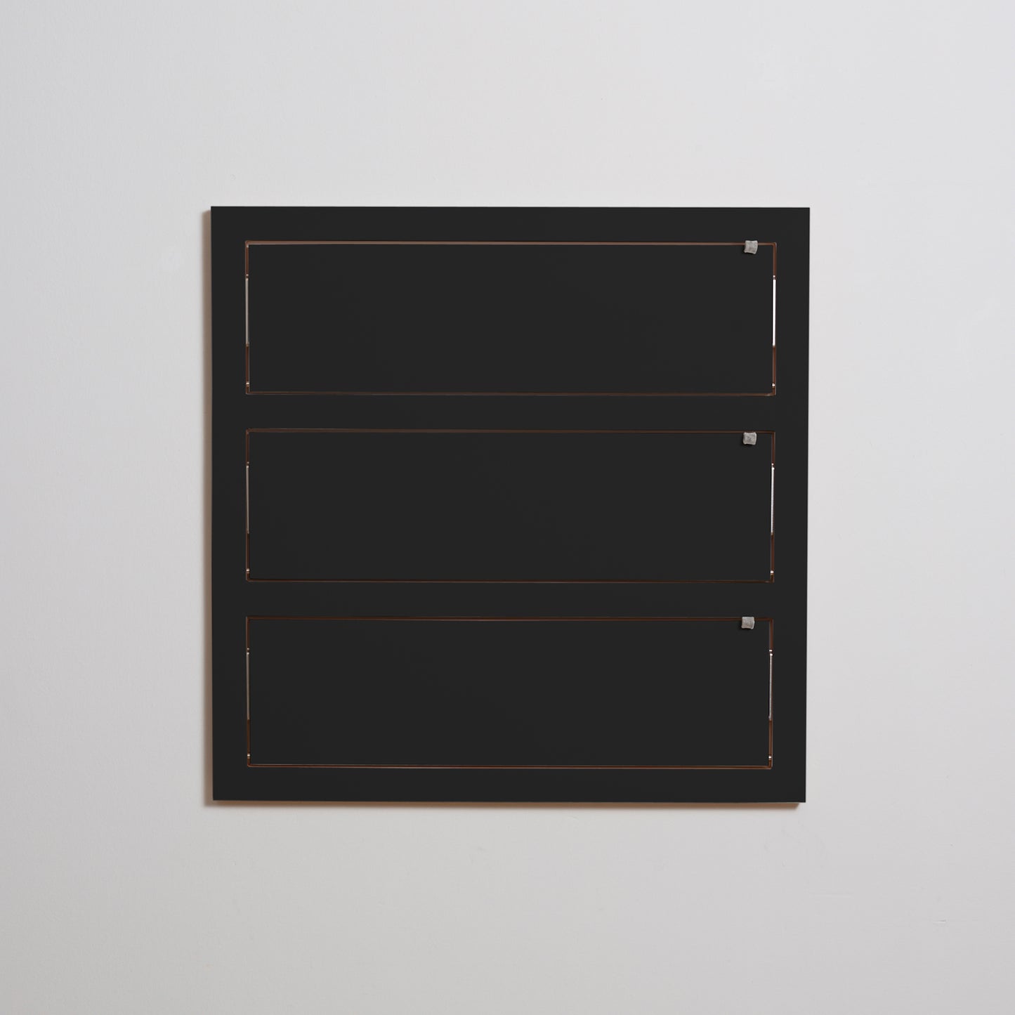 FLÄPPS Regal 80x80 Drei | Schwarz