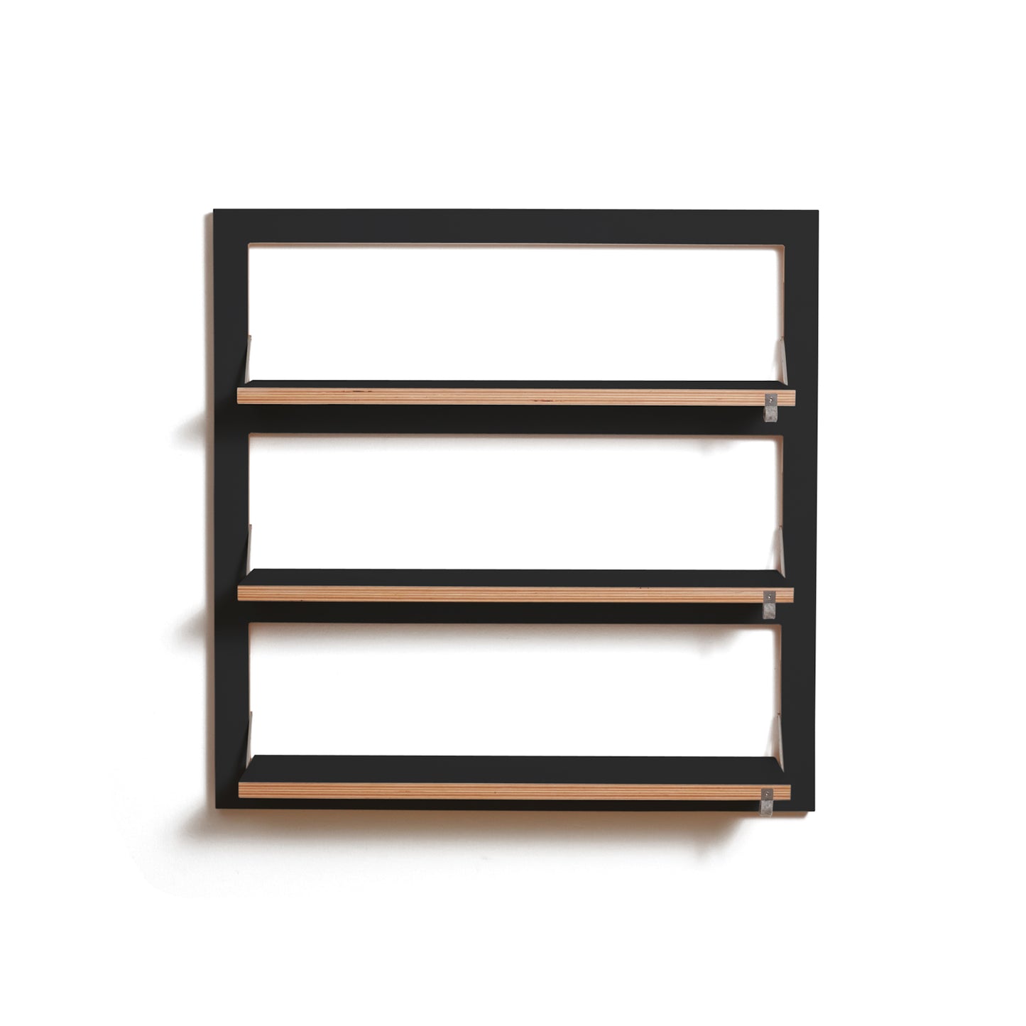 FLÄPPS Regal 80x80 Drei | Schwarz
