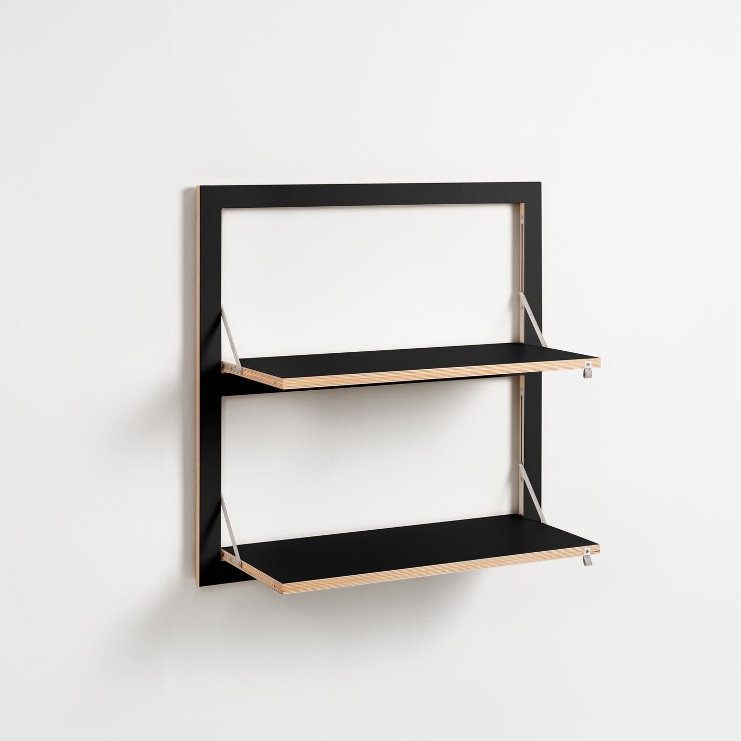 FLÄPPS Regal 80x80 Zwei | Schwarz