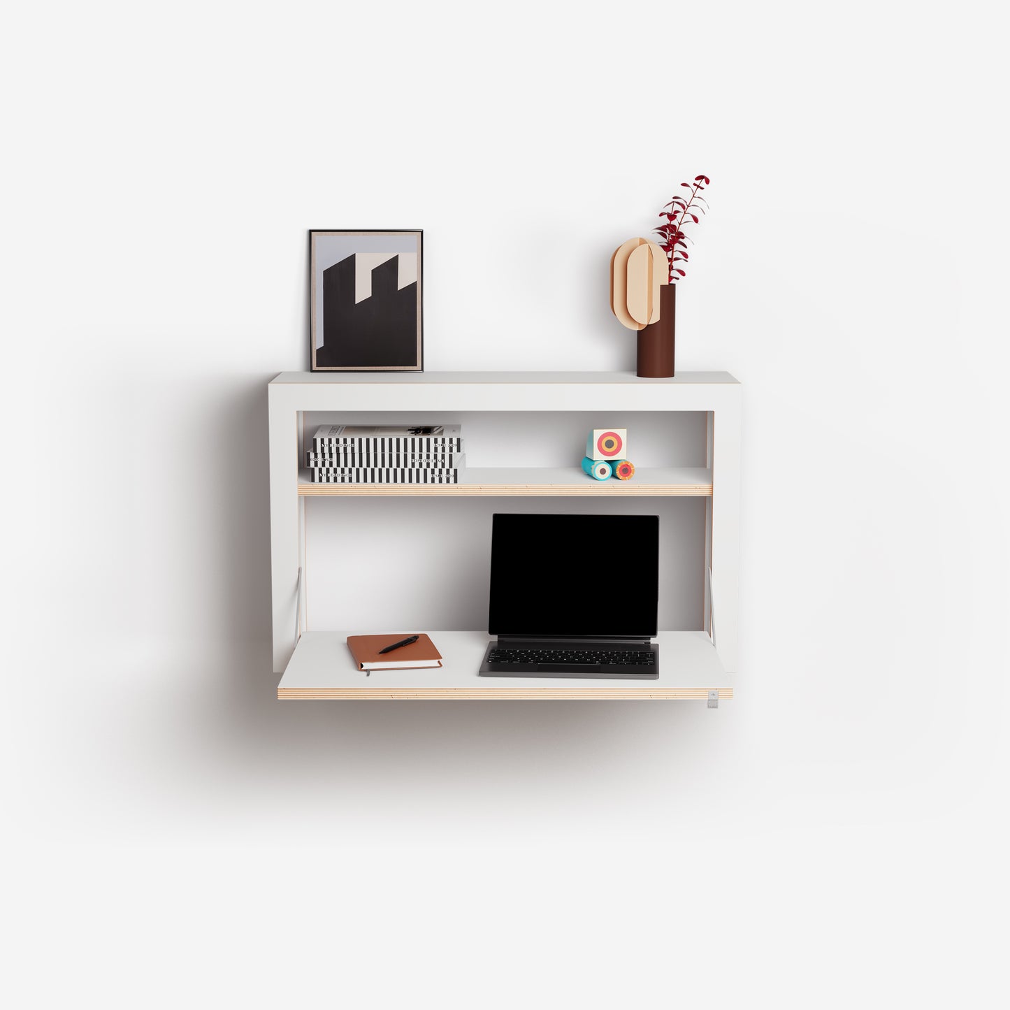 FLÄPPS BOX Sekretär 80x50x20 | Weiß
