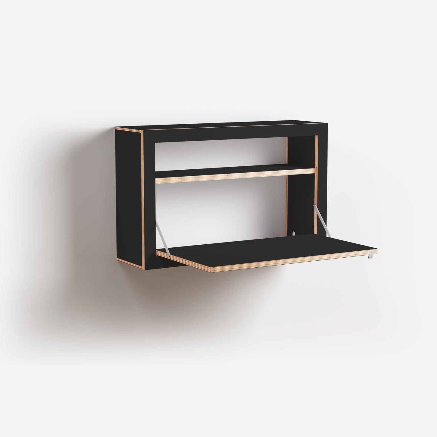 FLÄPPS BOX Sekretär 80x50x20 | Schwarz