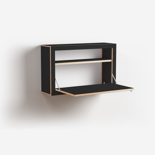 FLÄPPS BOX Sekretär 80x50x20 | Schwarz