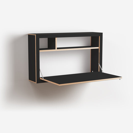 FLÄPPS BOX Sekretär 100x60x20 | Schwarz