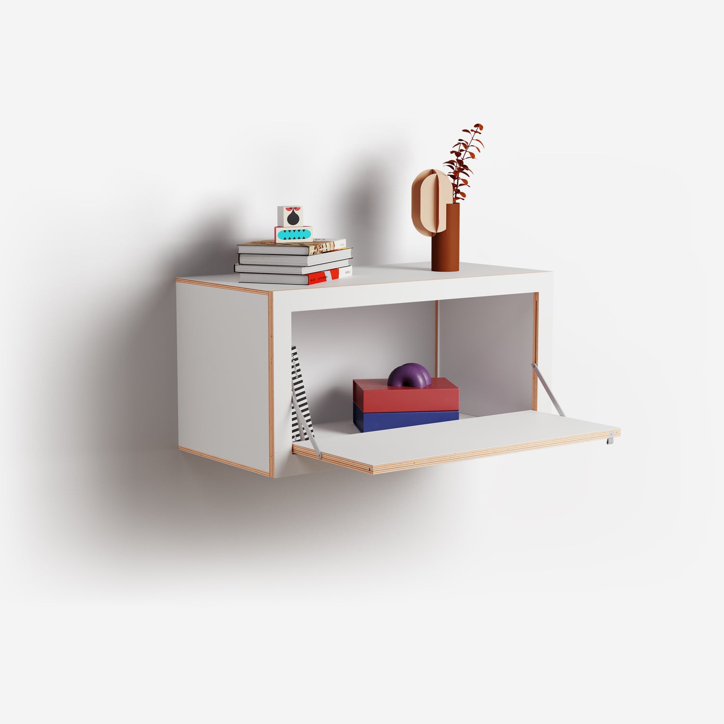 FLÄPPS BOX Regal 80x40x40 | Weiß