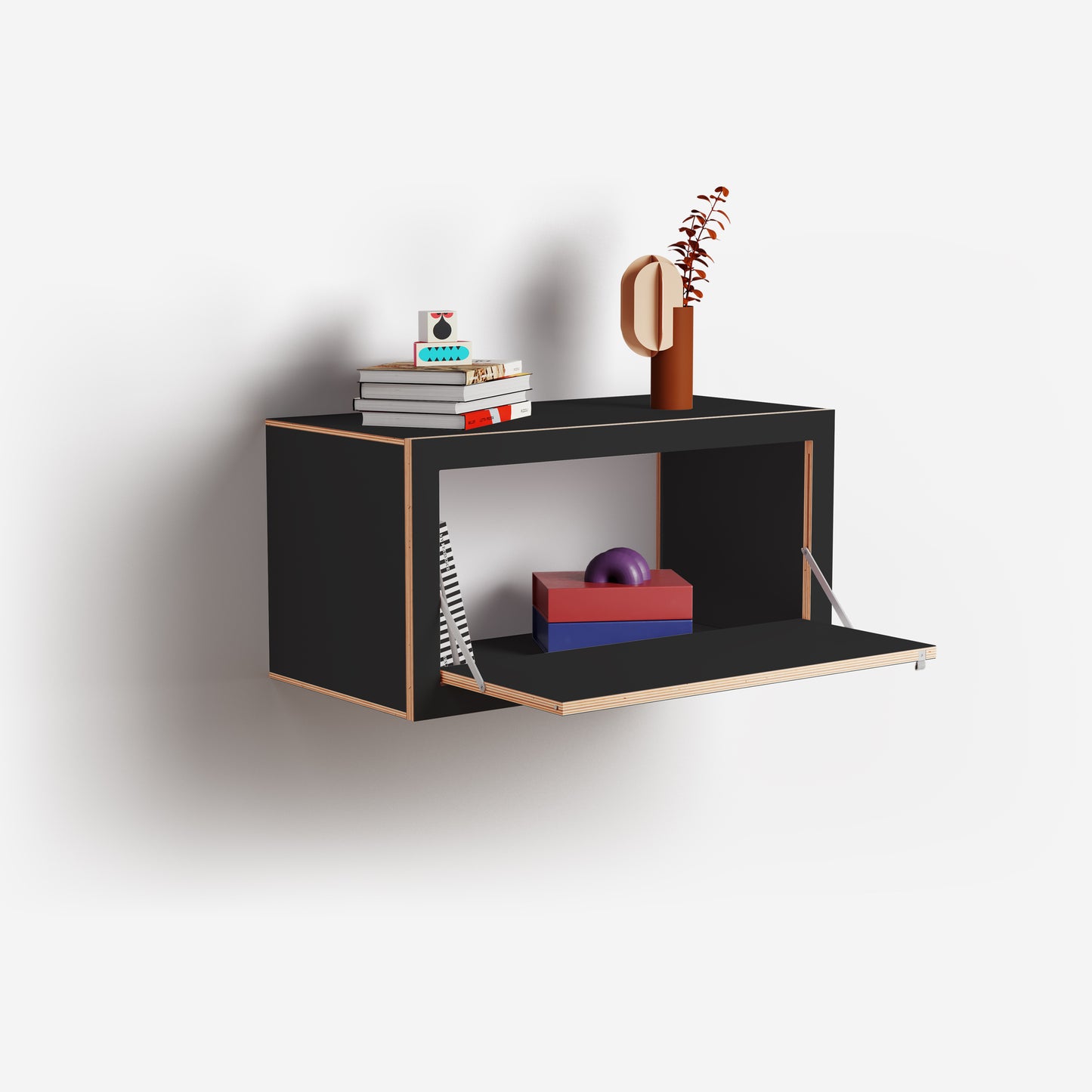 FLÄPPS BOX Regal 80x40x40 | Schwarz