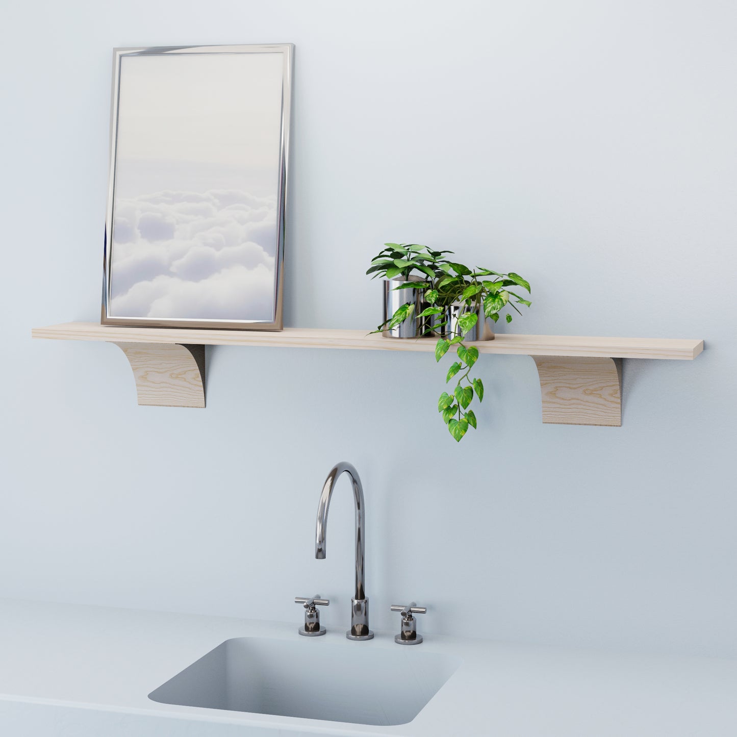 BRUT PLANK Regal Konkav | Esche