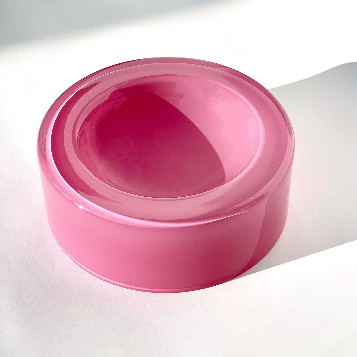 WET BOWL MEDIUM Glasschale | Pink
